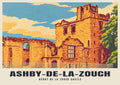 Ashby de la Zouch Castle, Ashby-de-la-Zouch poster, Retro Railway style