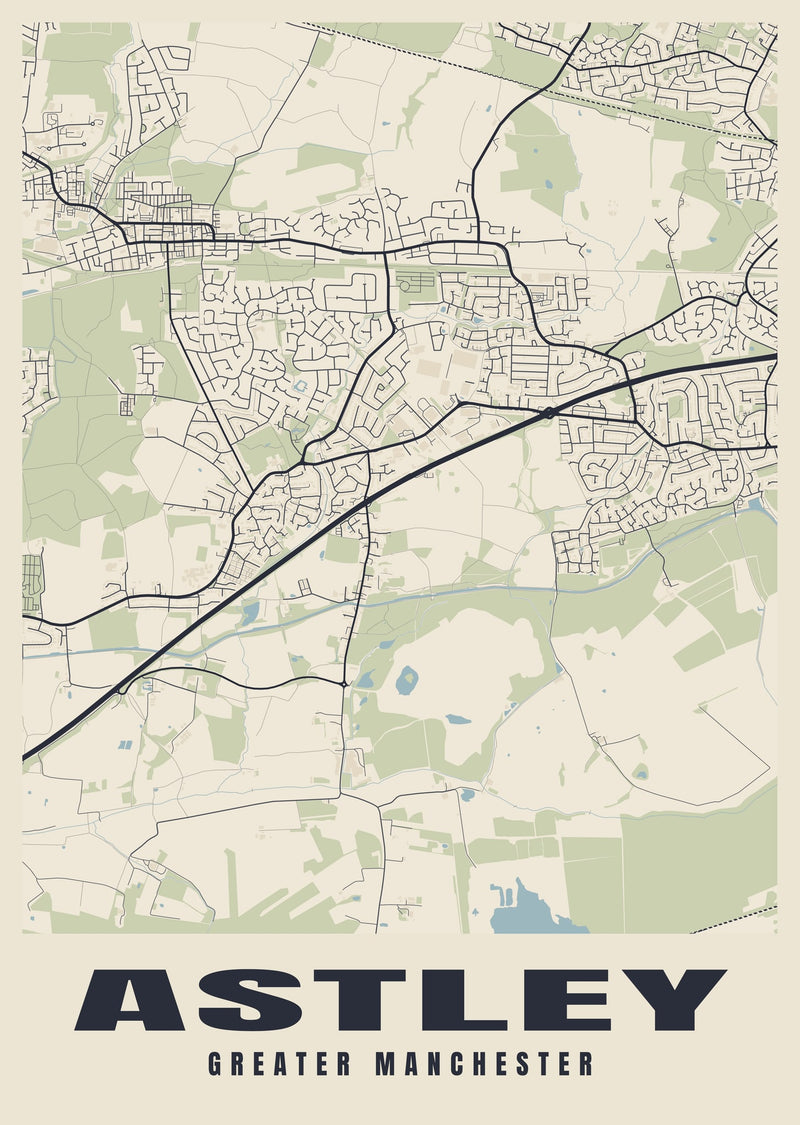 Astley Street Map Poster
