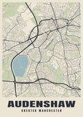 Street map poster of Audenshaw, Greater Manchester