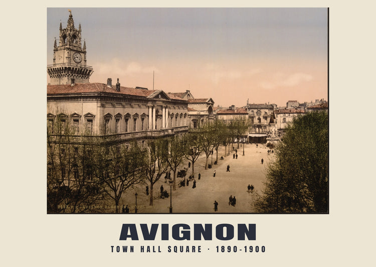 Hôtel de Ville, Avignon — 1890–1900 · Historischer Photochromdruck