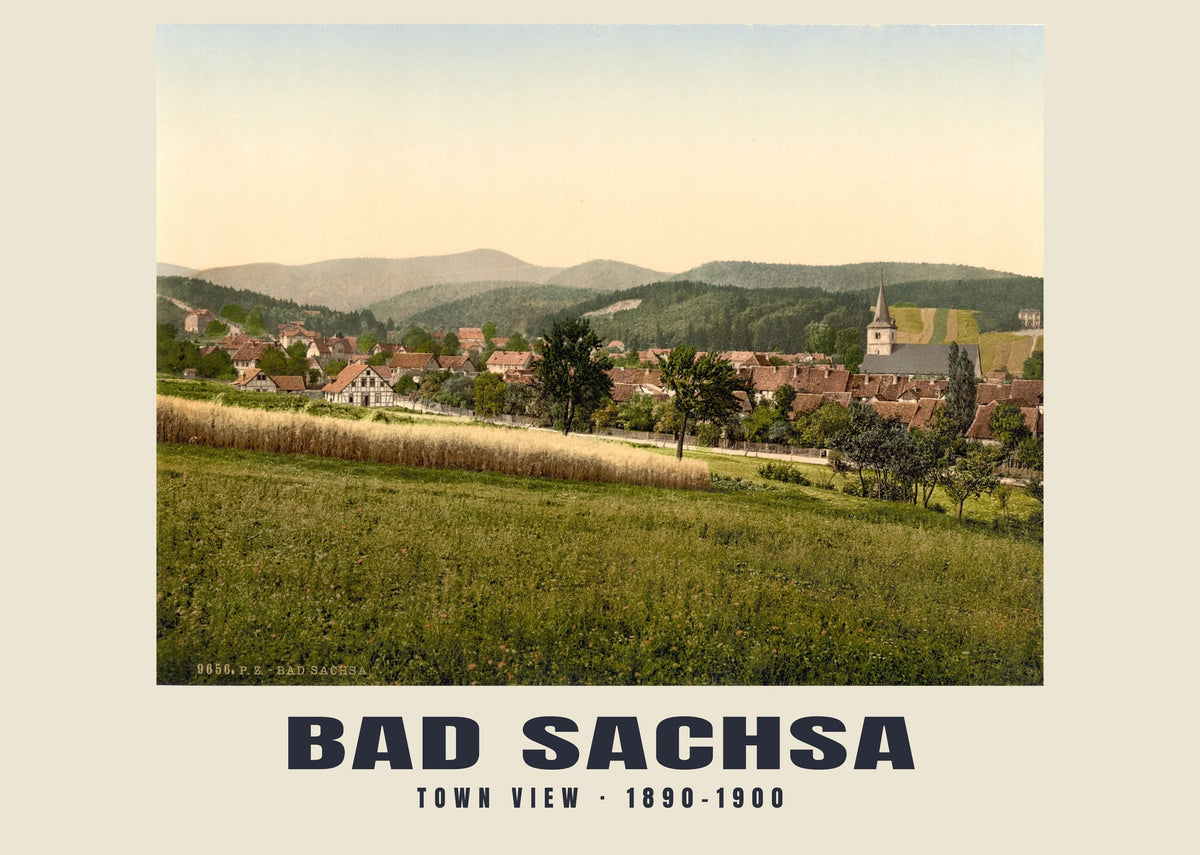 Widok miasta, Bad Sachsa, 1890–1900