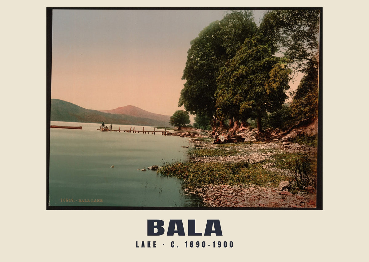 Lake, Bala, c. 1890–1900 heritage photograph