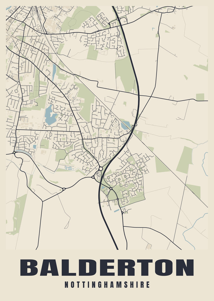 Balderton Street Map Poster