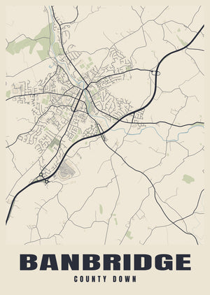 Banbridge Street Map Poster