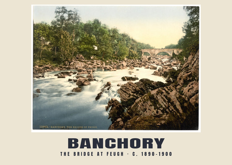 The bridge at Feugh, Banchory, c. 1890–1900 Heritage Print