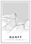 Street map poster of Banff town centre, Aberdeenshire