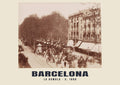 La Rambla, Barcelona, c. 1888 heritage photograph