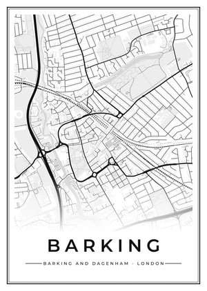 Barking Street Map Poster