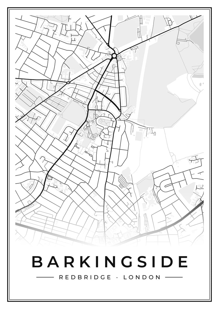 Barkingside Street Map Poster