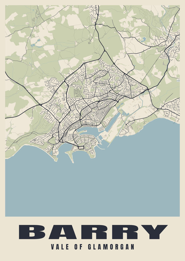 Barry Street Map Poster