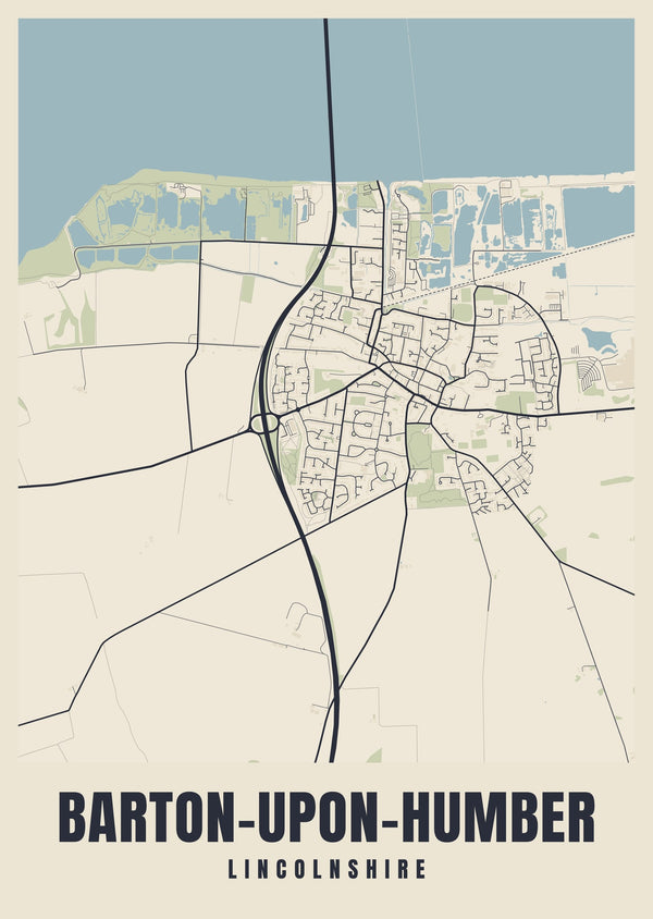 Barton-upon-Humber Street Map Poster