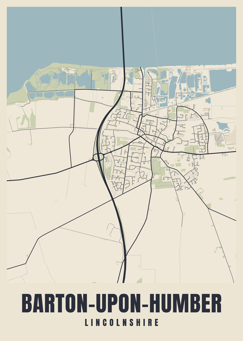 Barton-upon-Humber Street Map Poster