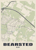 Street map poster of Bearsted, Kent