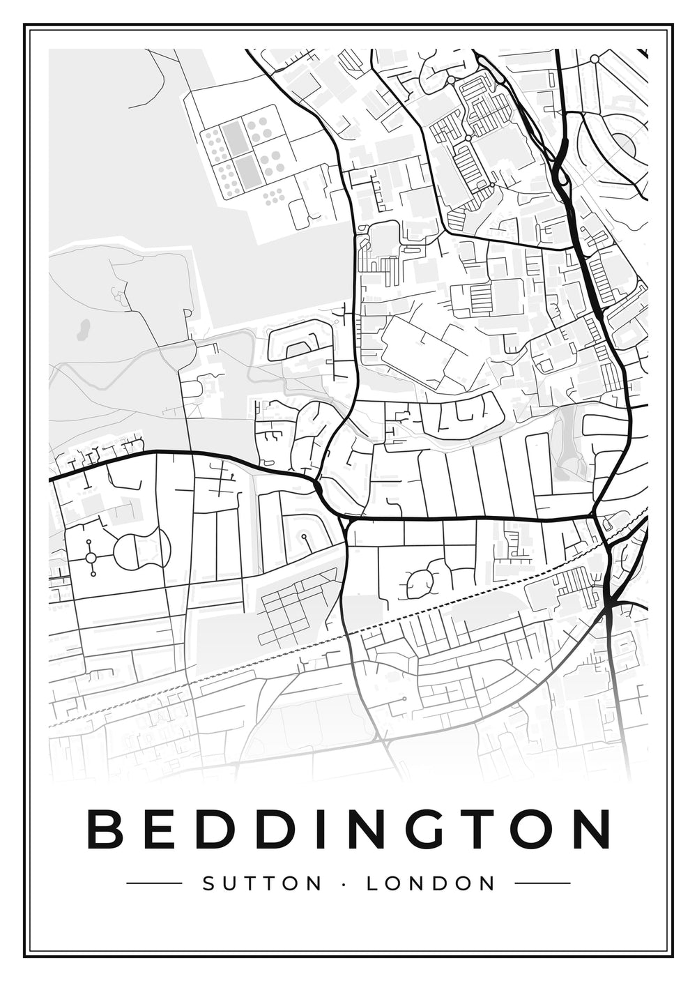 Beddington Street Map Poster