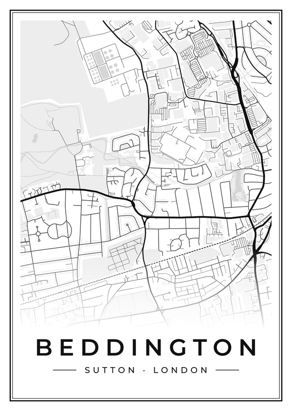 Beddington Street Map Poster