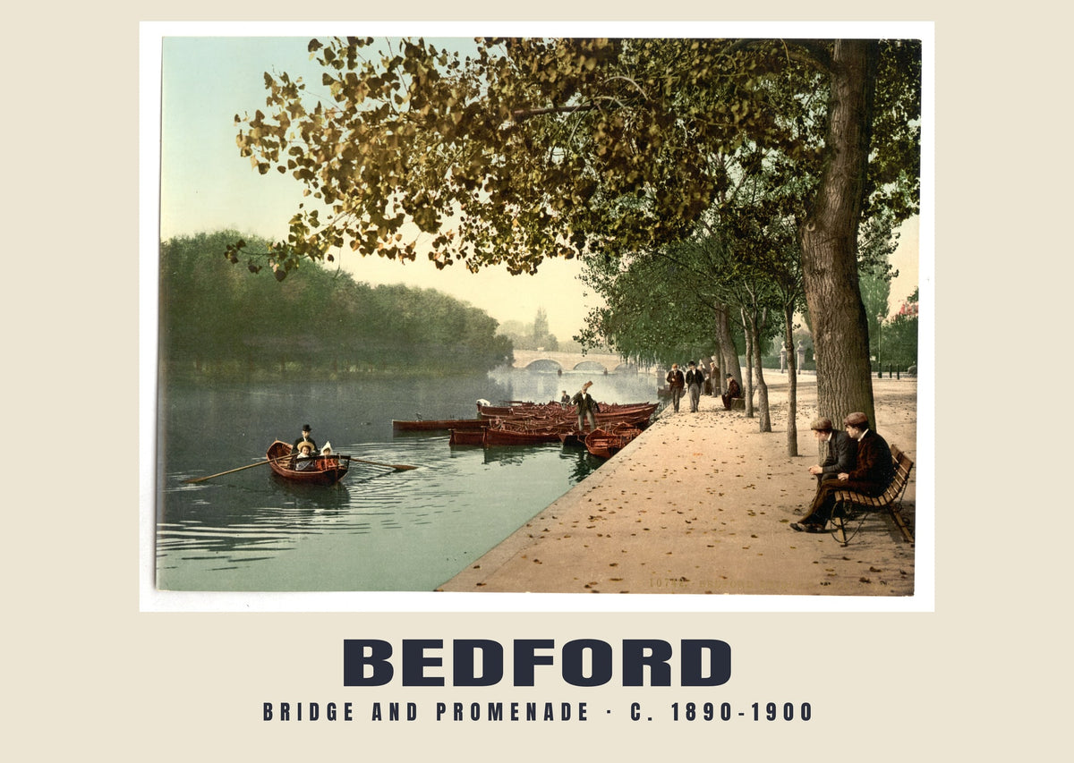 Bridge and Promenade, Bedford, c. 1890–1900 heritage photograph