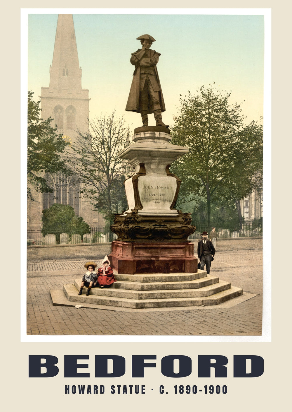 Howard Statue, Bedford, c. 1890–1900 Heritage Print