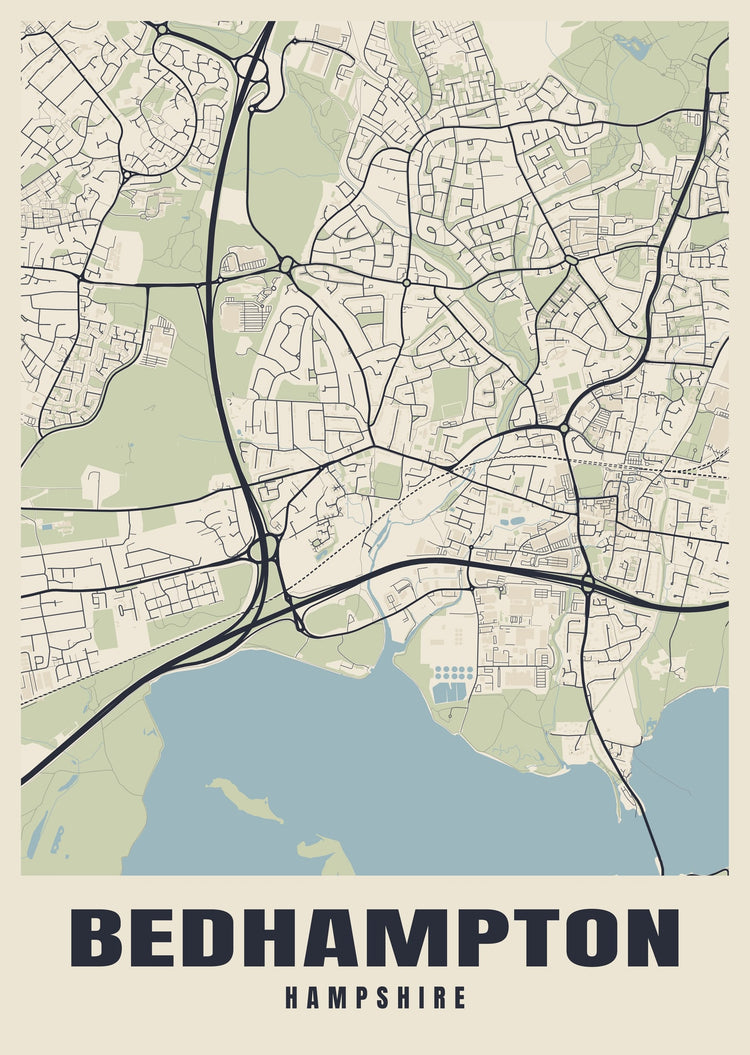 Bedhampton Street Map Poster