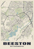 Street map poster of Beeston, Nottinghamshire