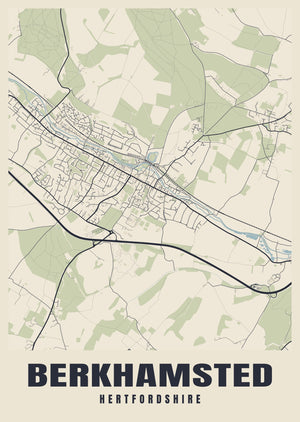 Berkhamsted Street Map Poster