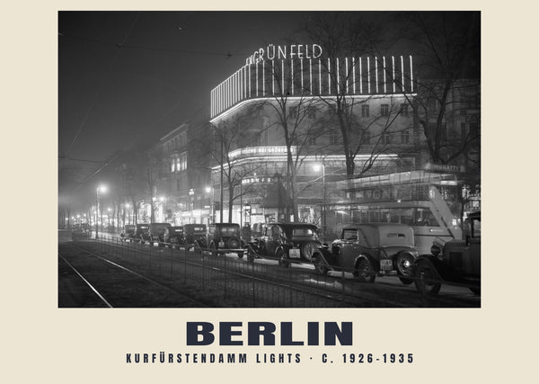 Kurfürstendamm Lights, Berlin — c. 1926–1935 · Historic photograph print