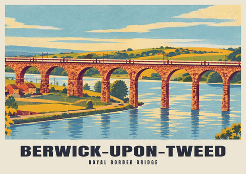 Royal Border Bridge, Berwick-upon-Tweed Poster