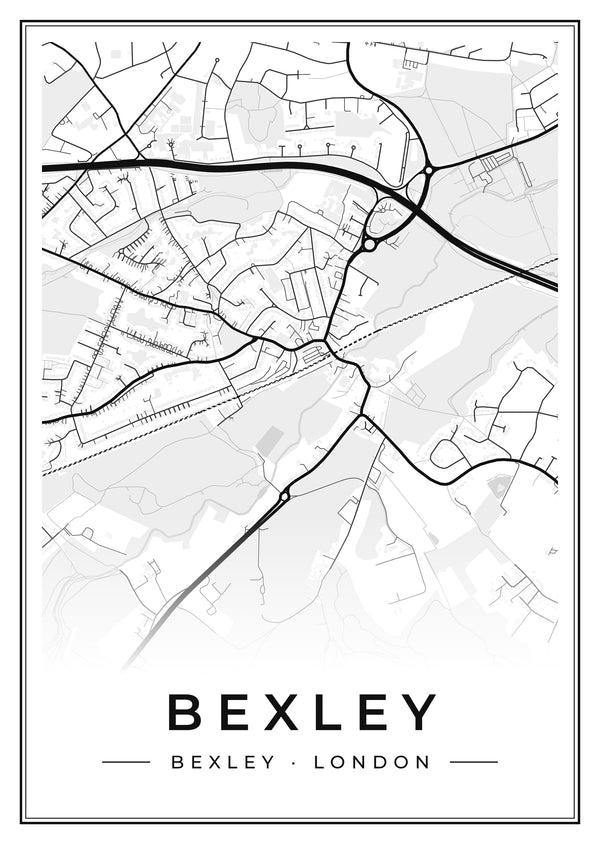 Bexley Street Map Poster
