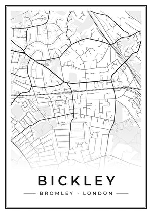 Bickley Street Map Poster