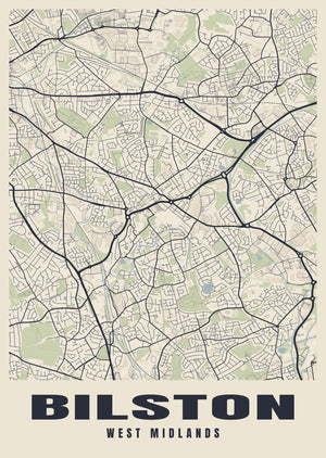 Bilston Street Map Poster