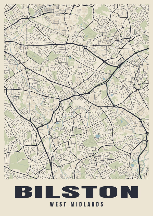 Bilston Street Map Poster
