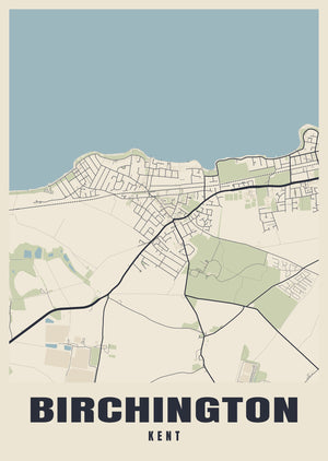 Birchington Street Map Poster