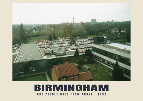 BBC Pebble Mill from above, Birmingham, 1992 Heritage Print