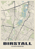 Street map poster of Birstall, Leicestershire