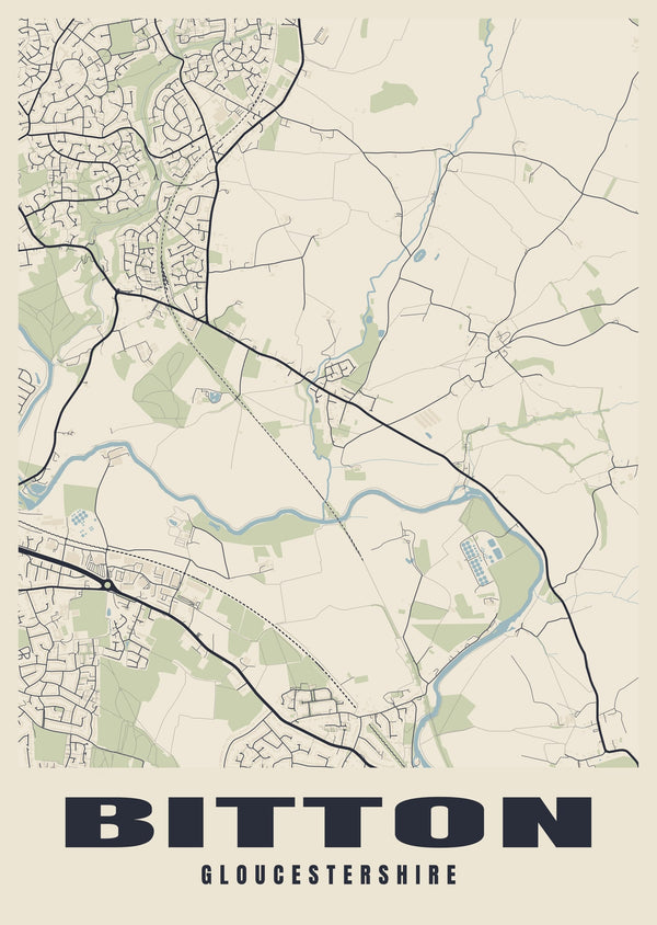 Bitton Street Map Poster