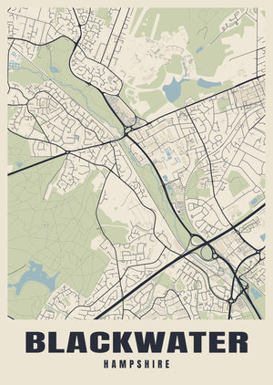 Blackwater Street Map Poster