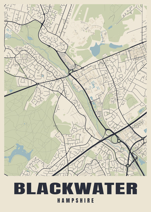 Blackwater Street Map Poster