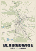 Street map poster of Blairgowrie, Perth and Kinross