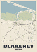 Street map poster of Blakeney, Norfolk