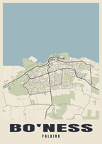 Street map poster of Bo'ness, Falkirk
