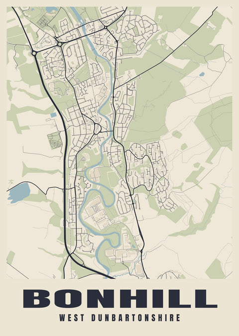 Bonhill Street Map Poster
