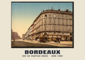 Rue du Chapeau Rouge, Bordeaux — Vintage photochrom print, 1890–1900
