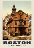 Old State House, Boston, 1900 heritage photograph