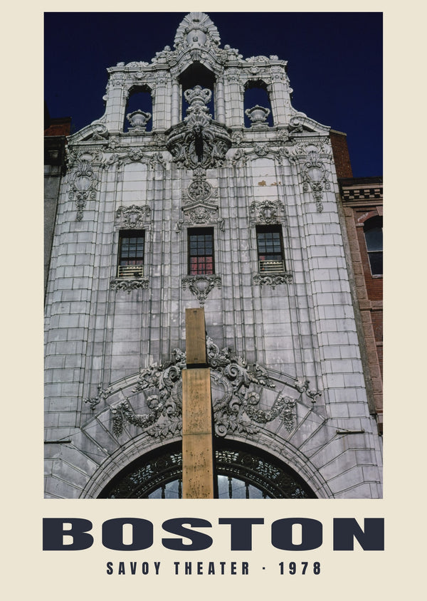 Savoy Theater, Boston — 1978 · Wydruk historycznej fotografii