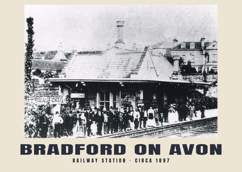 Estación de ferrocarril, Bradford On Avon — circa 1897