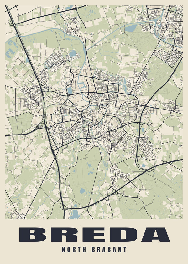 Breda Street Map Poster