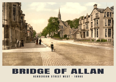 Henderson Street West, Bridge of Allan, c. 1890–1900 Impresión patrimonial