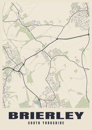 Brierley Street Map Poster