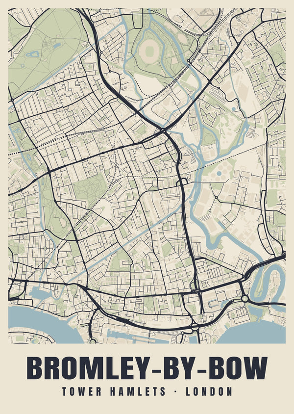 Bromley-by-Bow Heritage Street Map Poster