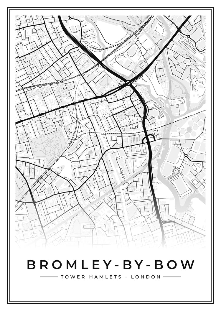 Bromley-by-Bow Street Map Poster