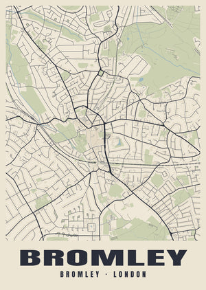 Bromley Heritage Street Map Poster